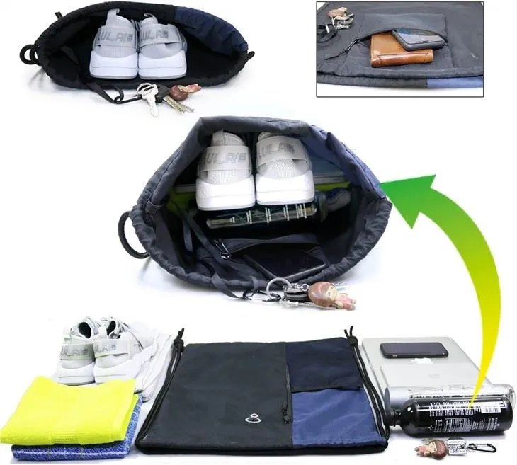 Drawstring Backpack Sports Gym Bag