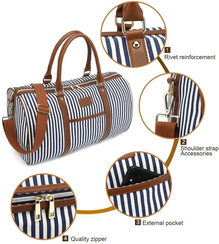 Women's And Men's Canvas Carrying Duffel Bags