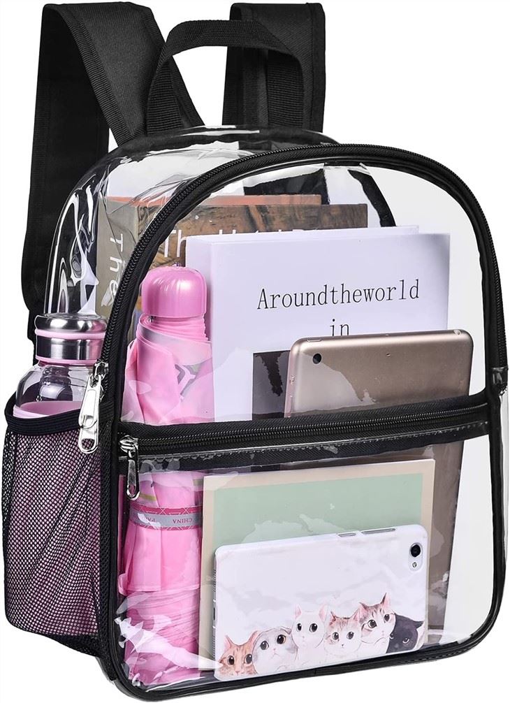 Backpack Durable Transparent See Through Bag